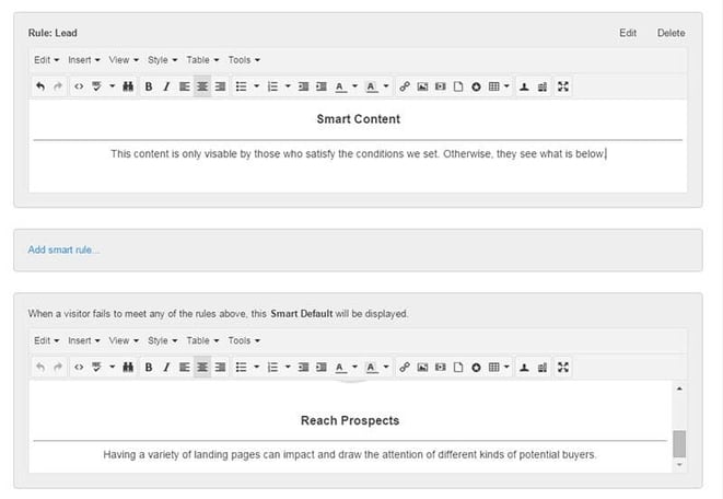 The ability to use smart content makes the HubSpot COS stand way above WordPress