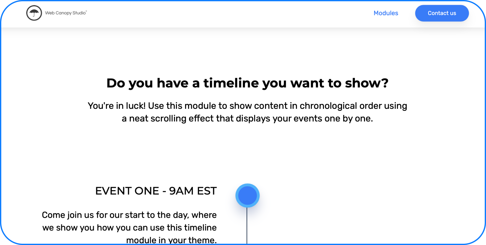 Accordian Module Hero Screenshot