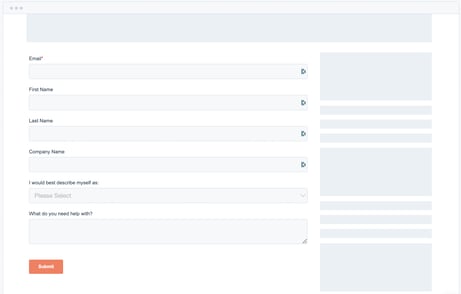 Form tools for lead capture