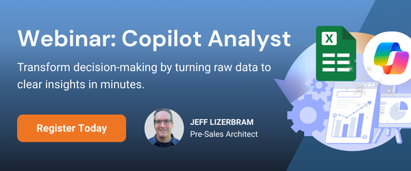 Microsoft 365 Copilot Webinar banner for managed solution's webinar on Copilot Analyst