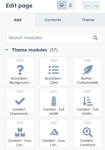 hubspot drag and drop editor