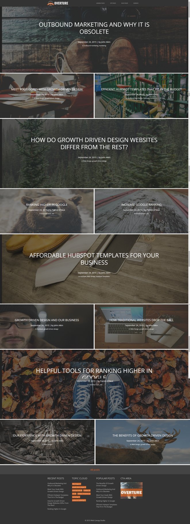 Free blog template hubspot marketplace